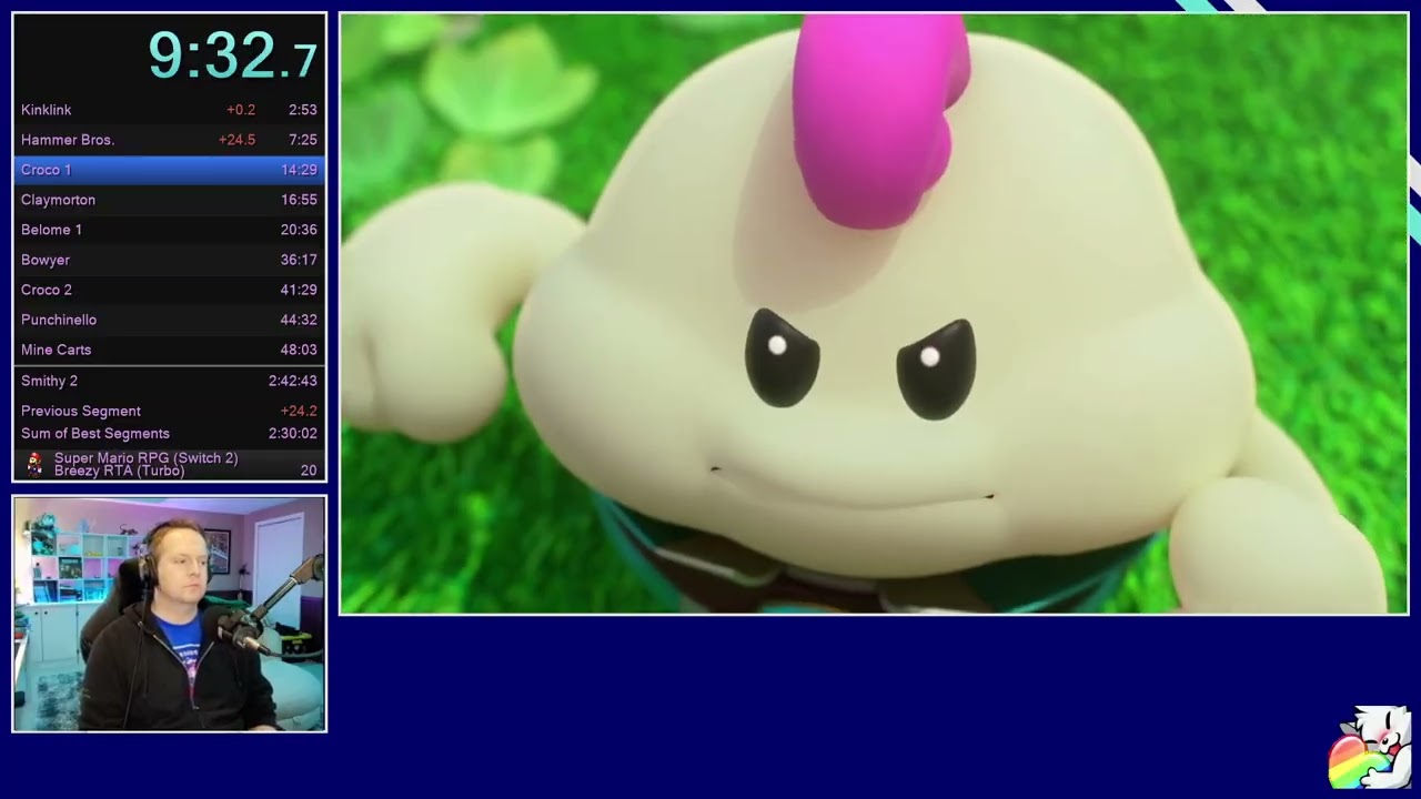 Super Mario RPG Remake Breezy RTA Speedrun in 2:36:26