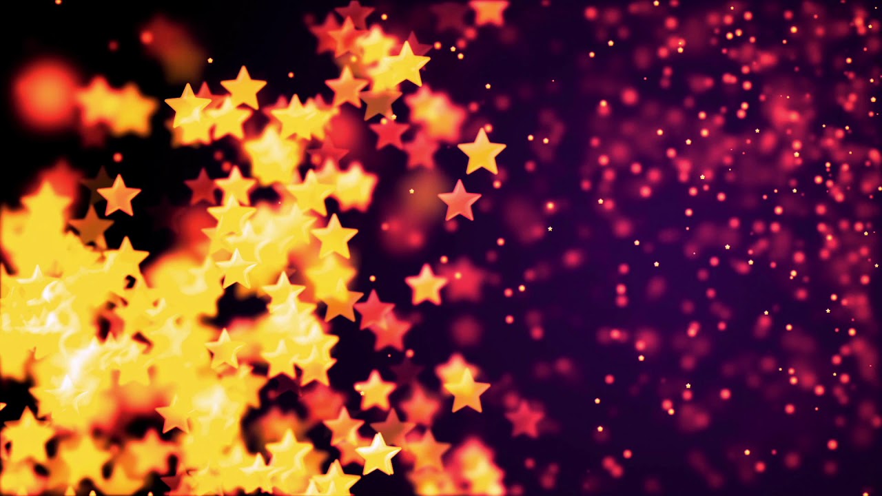 Two-hour relaxing screensaver with Abstract Background with nice multicolor flying stars