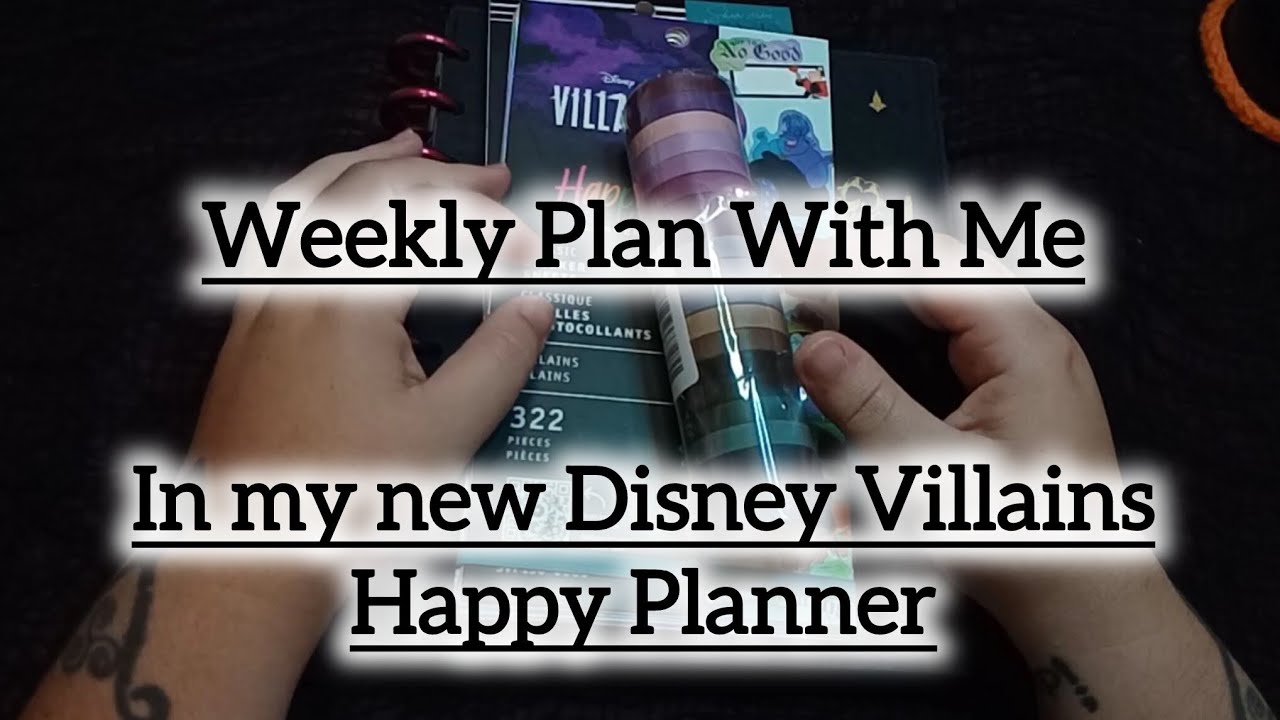 Weekly Plan With Me: Memory Keeping #happyplanner #disneyvillains #memorykeeping #journal