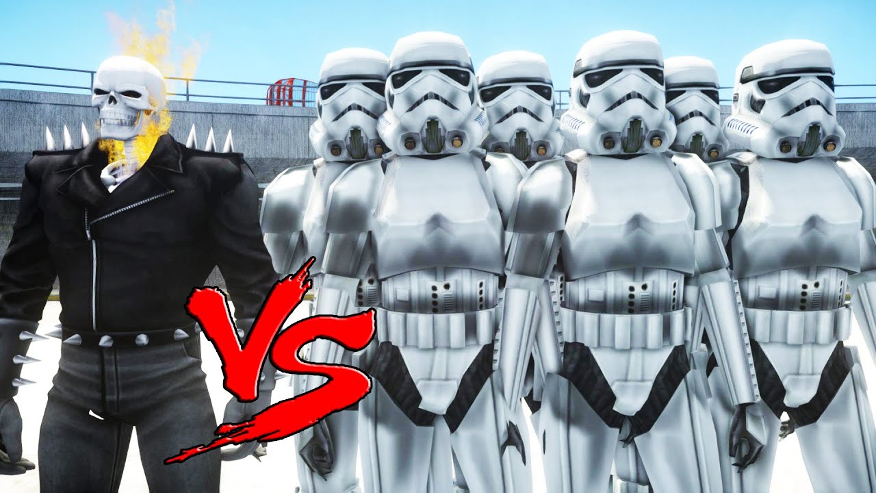 GHOST RIDER vs STORMTROOPER ARMY