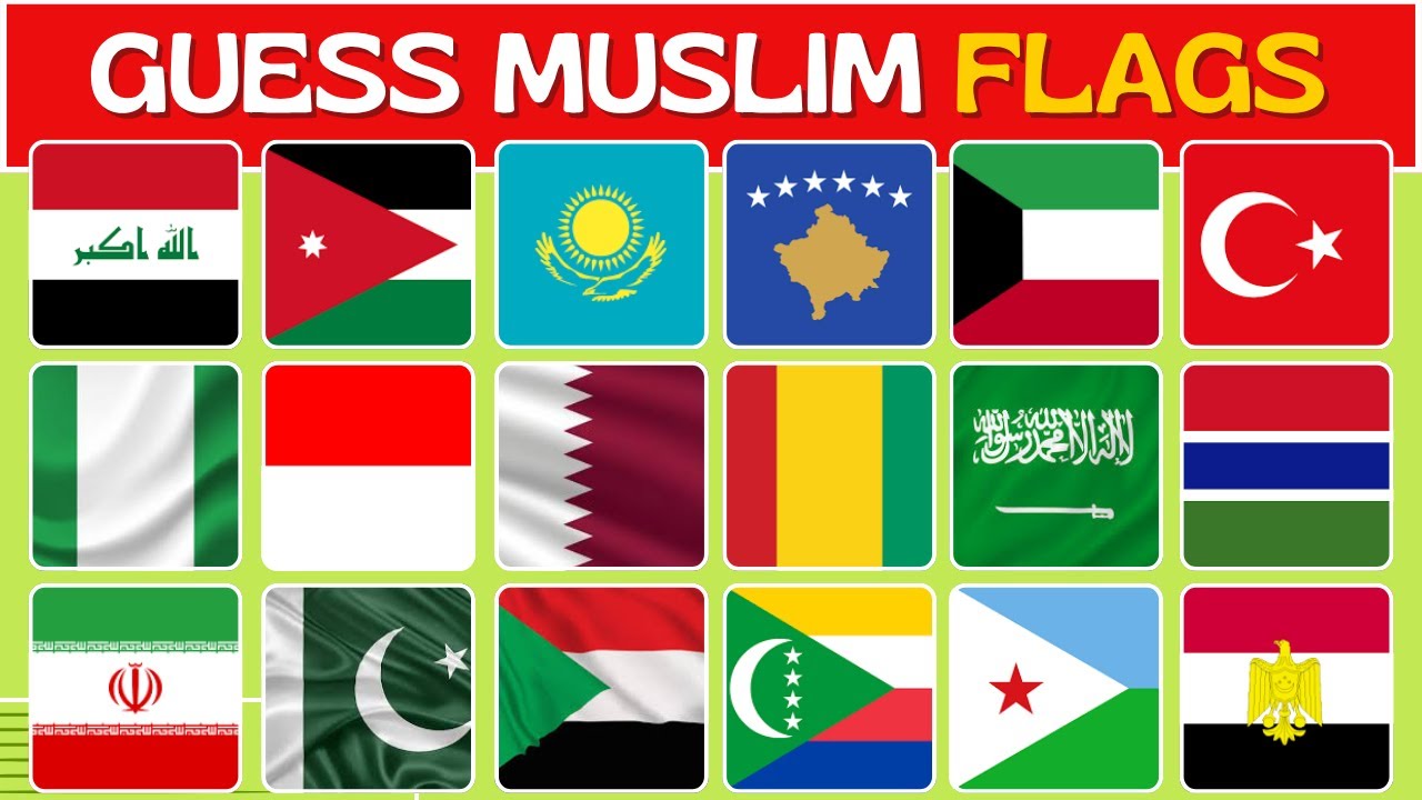 Guess the Muslim Flag Challenge! 🏳️Can You Guess Them Right