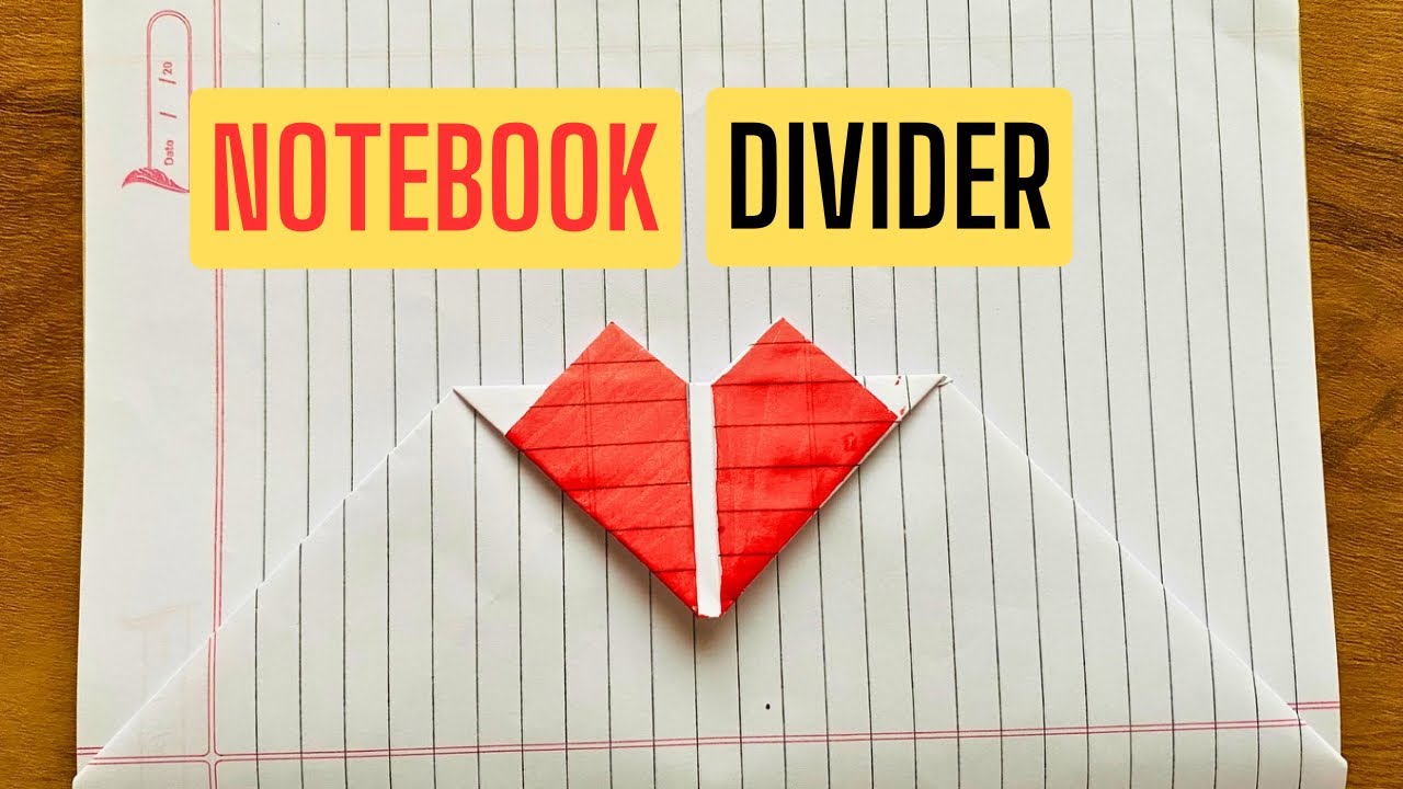 DIY Term 2 Notebook Divider | Notebook Partition | How to make Partition in Notebook | Page Dividers