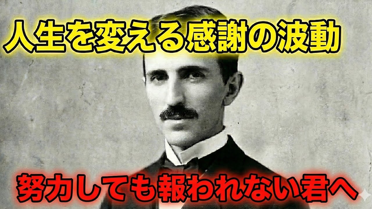 【99%が知らない】「感謝」は感情ではない、技術だ。テスラが解き明かした“宇宙を動かす周波数”の正体/量子力学/引き寄せ/成功哲学【ニコラ・テスラ】