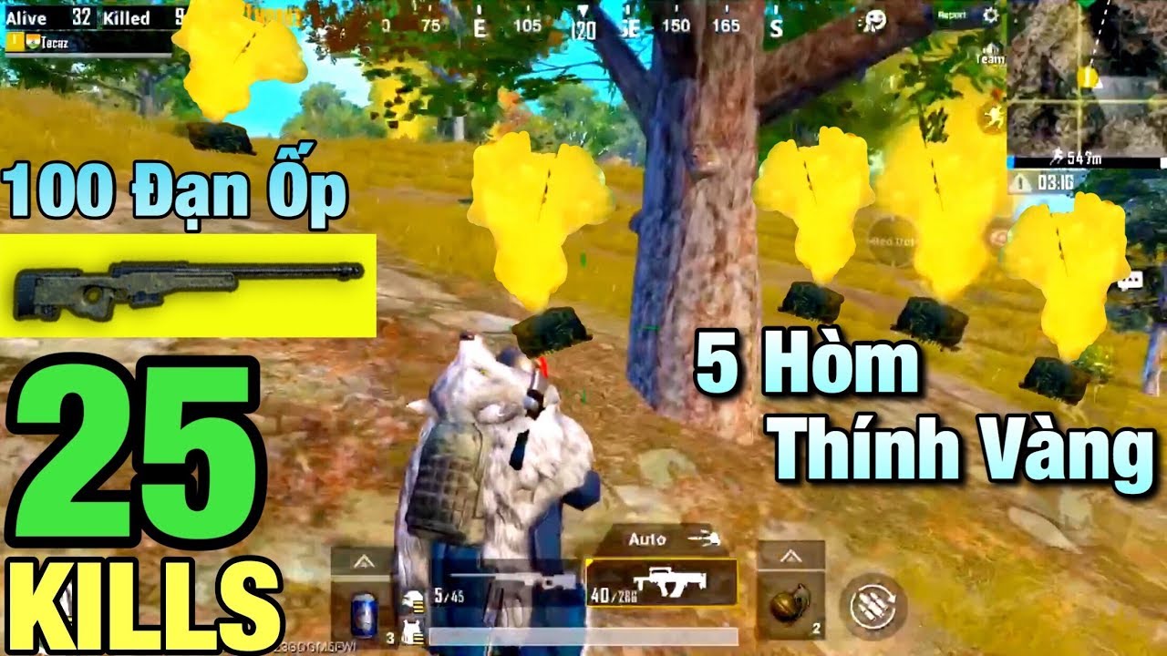 Trận Đấu Siêu Giàu 100 Viên Đạn AWM | Ăn 5 Thính Và Cái Kết Định Mệnh | PUBG MOBILE | T98