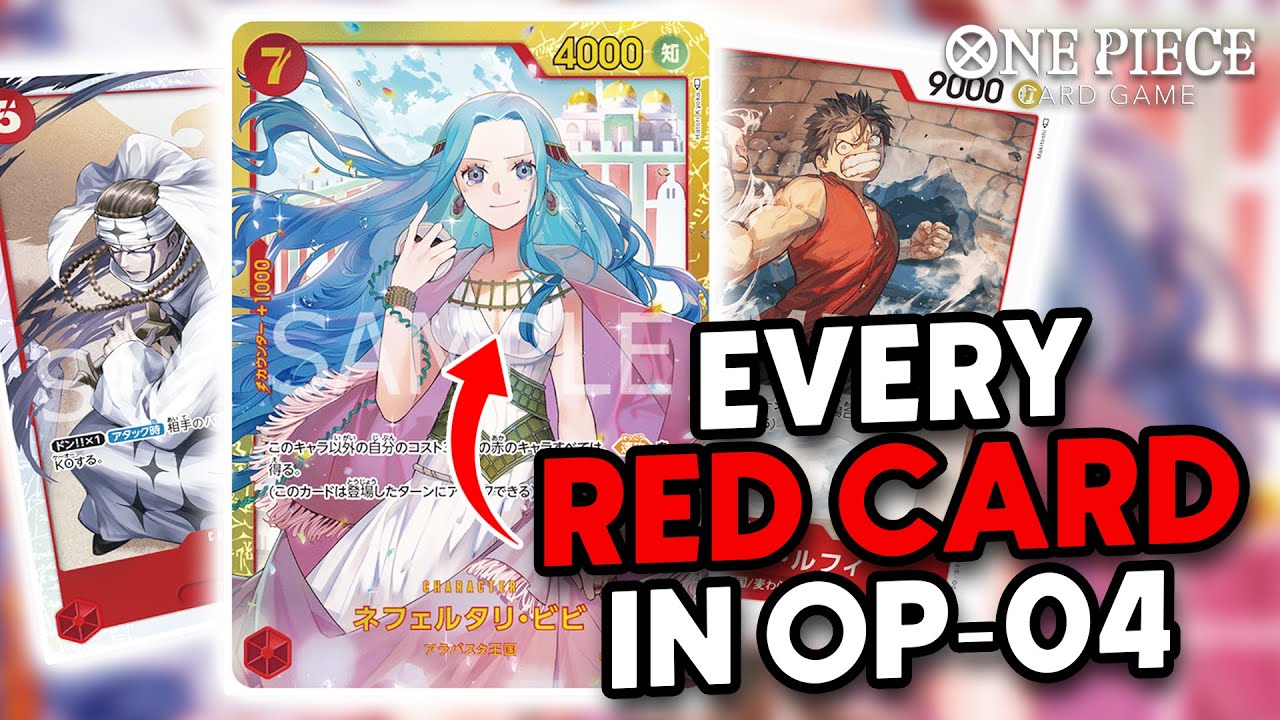 EVERY RED CARD IN OP-04 REVIEW! [KINGDOM OF INTRIGUE] - ONE PIECE CARD GAME