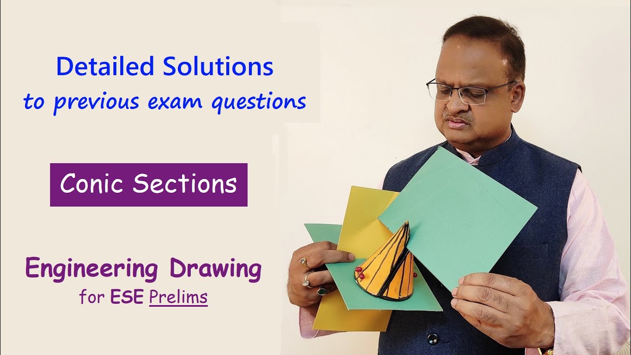 Conic sections | ESE exam questions | Engineering Drawing for ESE Prelims | Khabia e-learning