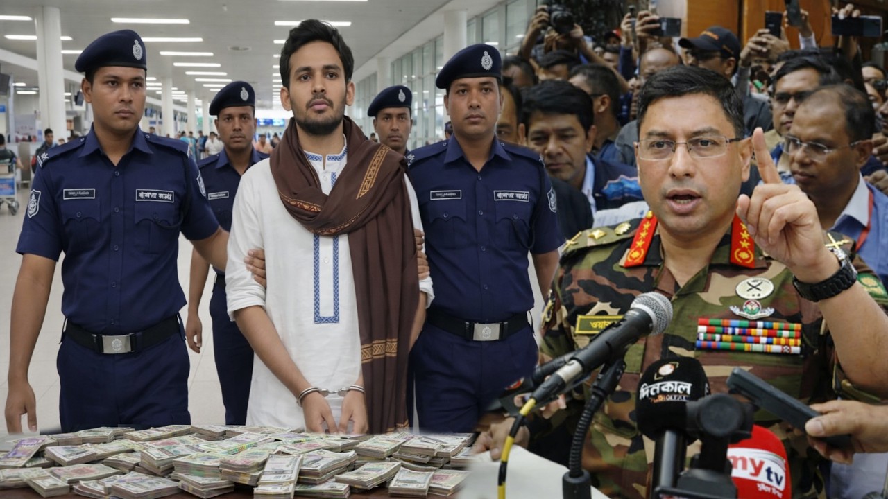 এইমাত্র পাওয়া ! দেশ ছেড়ে পালাতে গিয়ে বিমানবন্দরে ৩৫০ কোটি টাকা সহ গ্রেফতার সমন্বয়ক আসিফ মাহমুদ !!