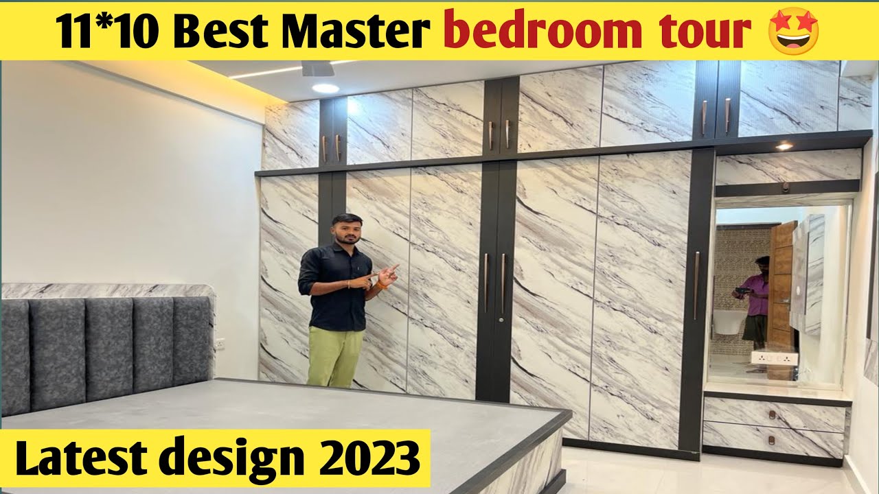 👌 Best 11*10 Master bedroom design with hydraulic bed || Bedroom interior design idea