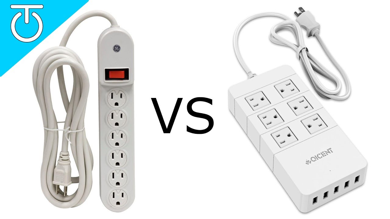 Power Strip vs Surge Protector - QICENT 6 Outlet Surge Protector Review