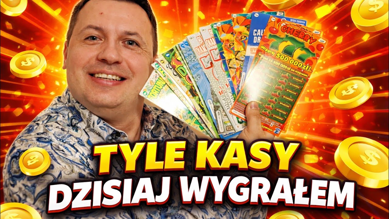MOJA DZISIEJSZA WYGRANA Zdrapki Lotto EKSPRES LOSY 