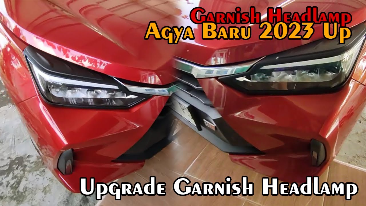 Garnish Lampu Agya 2023 Headlamp Depan Import