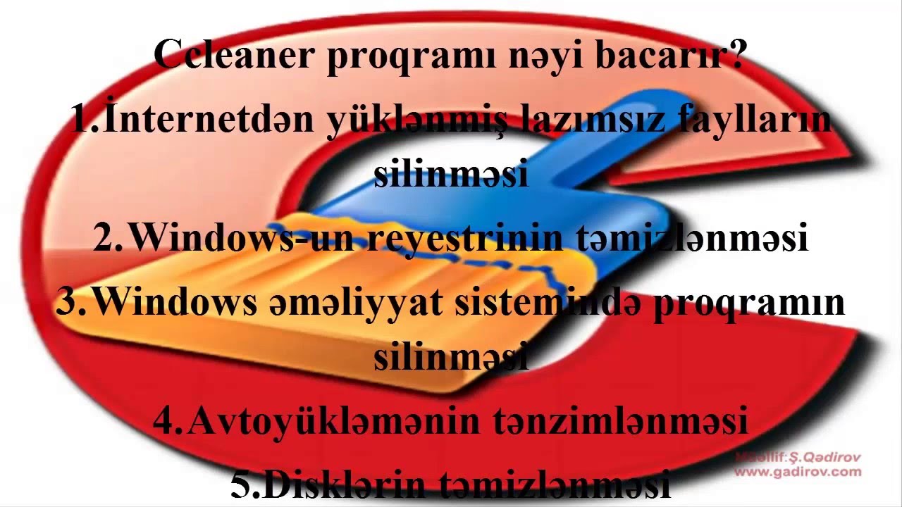 Ccleaner proqramının yüklənməsi