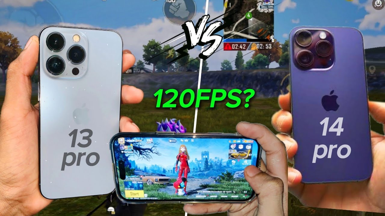 iPHONE 13 PRO vs iPHONE 14 PRO FOR GAMING🚀 WHICH IS BEST FOR BGMI/PUBG🔥