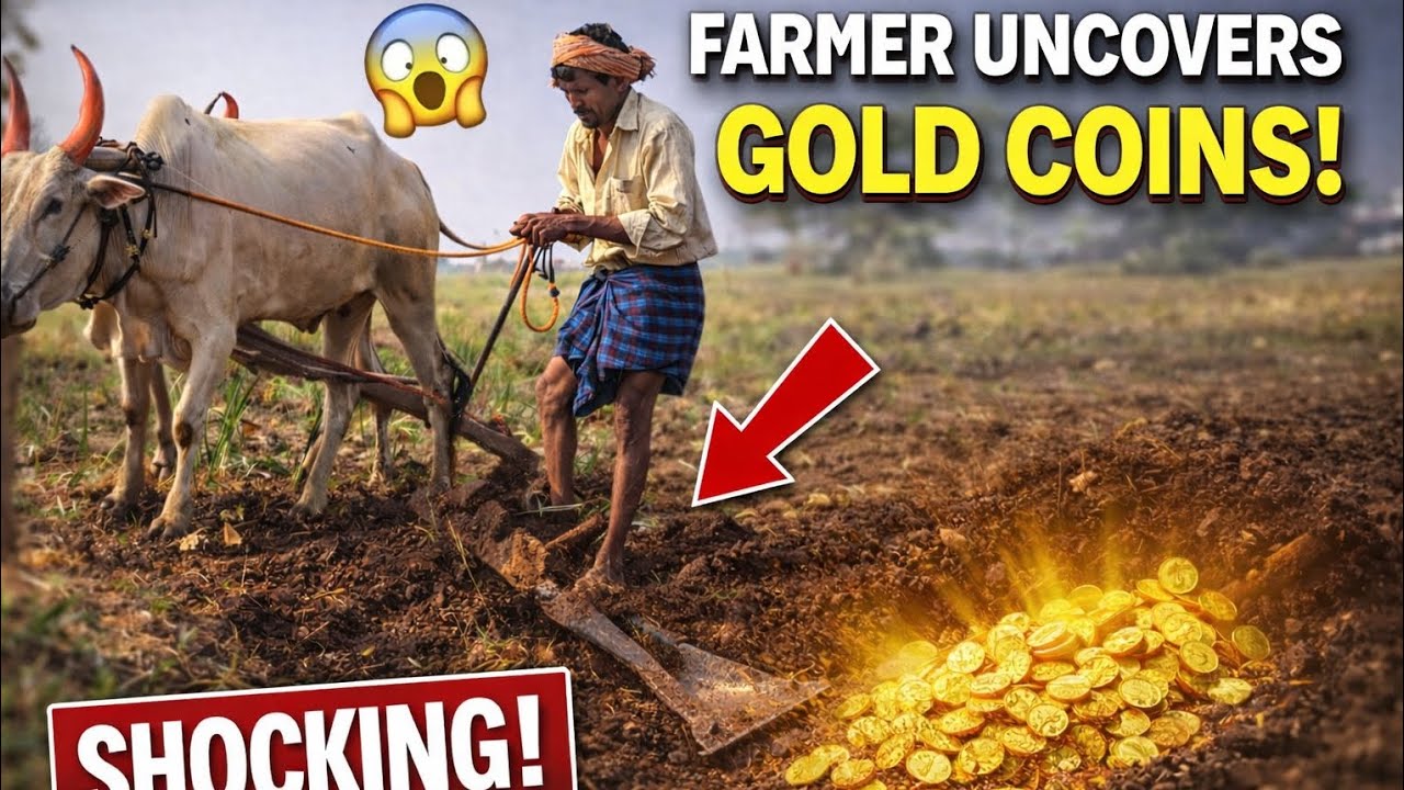 Farmer Uncovers Gold Coins While Ploughing Field | SHOCKING Discovery!
