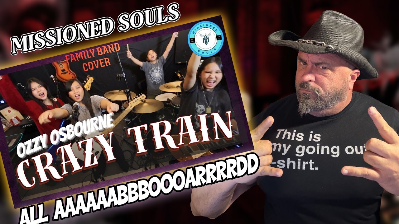BD Reacts to CRAZY TRAIN - Ozzy Osbourne | Missioned Souls | family band studio cover