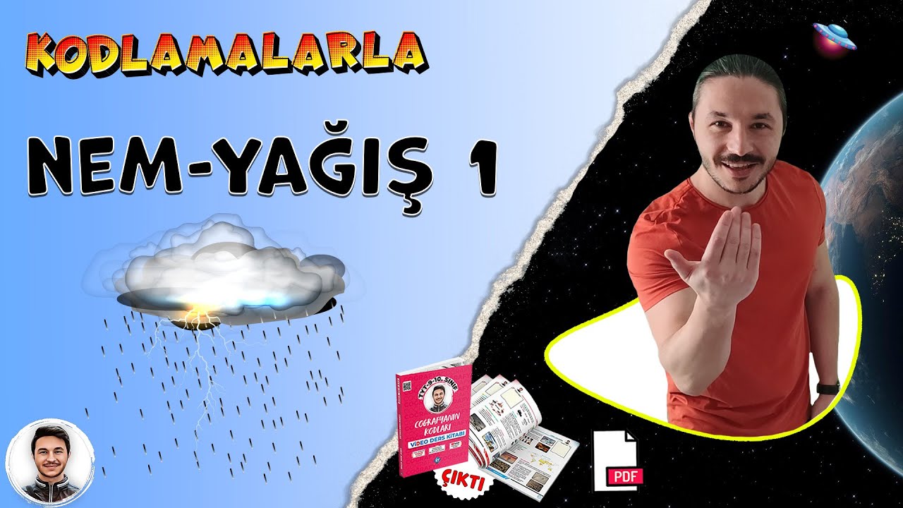 TYT coğrafya 9.sınıf Nem ve Yağış konu anlatımı 🌎 Tyt İklim bilgisi  İklim elemanları 📂PDF