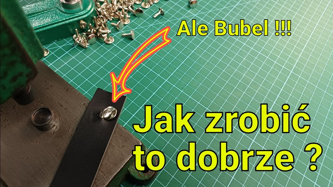 Jak używać napownicy? - Montaż oczek, nitów i nap.