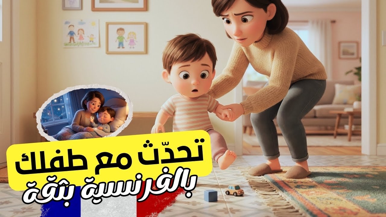 كيف تتحدث مع طفلك بالفرنسية بسهولة؟ 🇫🇷✨ جمل يومية من الحياة