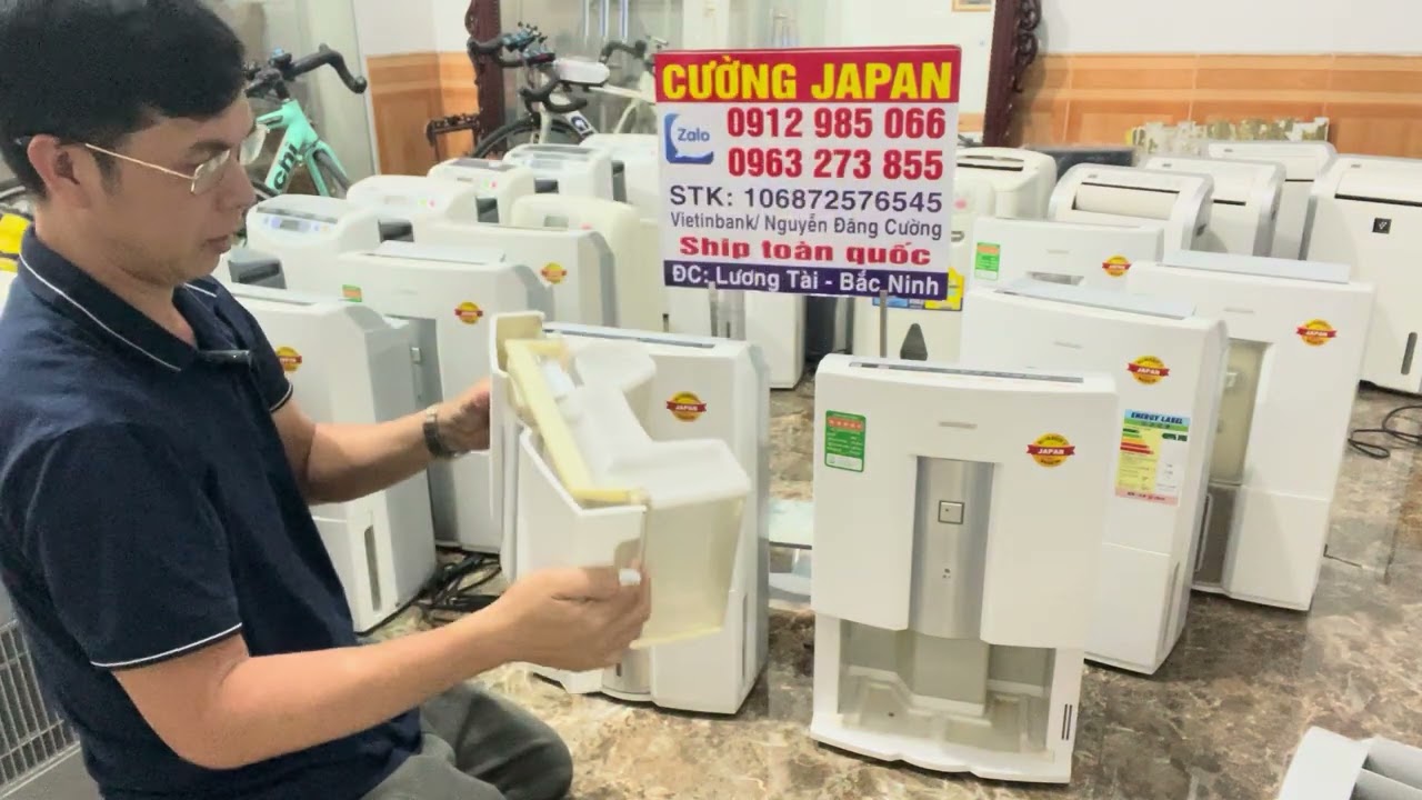 Hút ẩm nhật bãi shap cột 26 lít điên   220v hàng đẹp