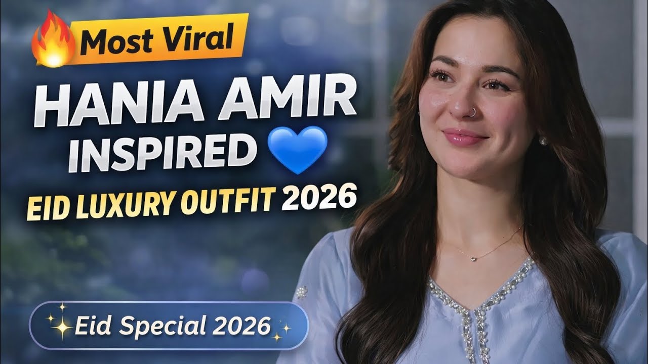 Eid Special 2026 💙 hania amir outfit #dress #youtubevideos #haniaamir #tranding #eid
