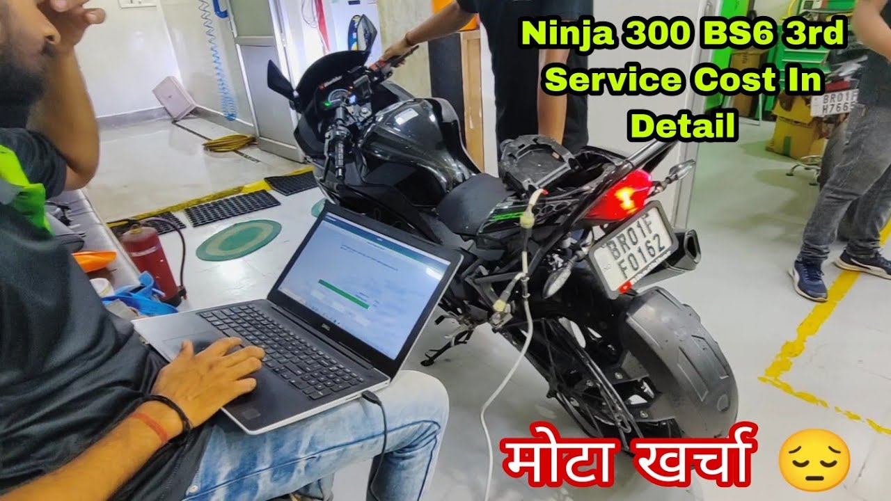 Ninja 300 BS6 Third Service | Cost & Details | Mota Kharcha |