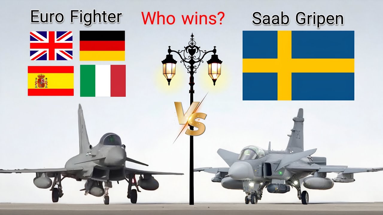 Euro Fighter Vs SAAB Gripen  | European Fighter Jets Comparison |