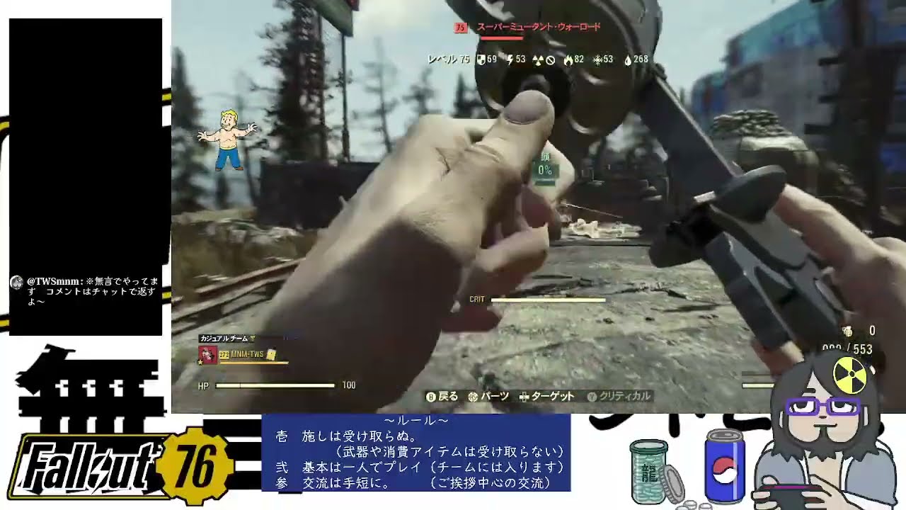 無言13　☢FALLOUT76でデイリーしたりす。