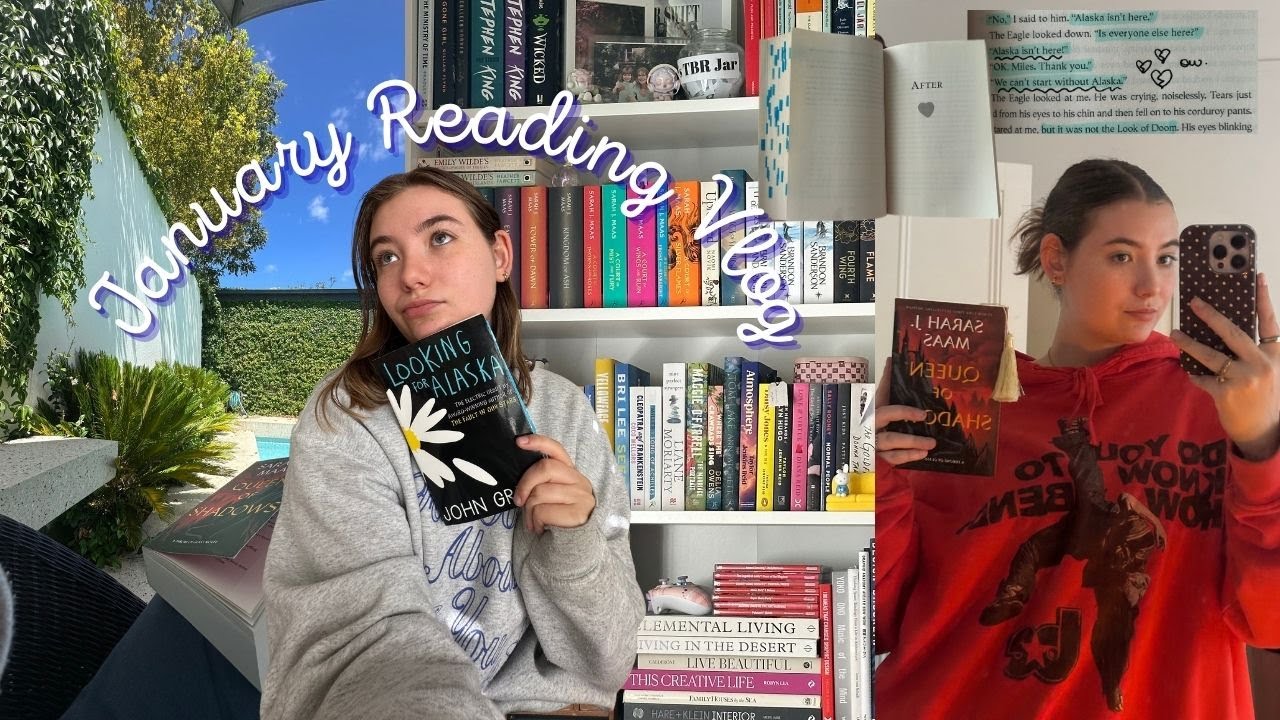 January Reading Vlog | Re-reading, Book Unhauling, Romanticising my Life ⭐️🌙