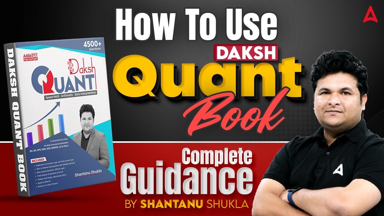 How To Use Daksh Quant Book ?
Complete Guidance | By Shantanu Sir