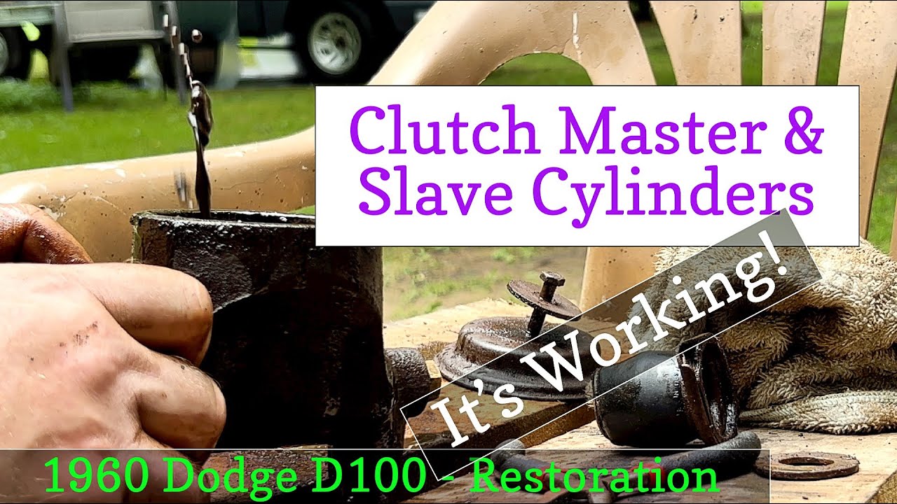 Clutch Master Cylinder - Remove, Repair, Install - Restoration of the 1960 Dodge D100