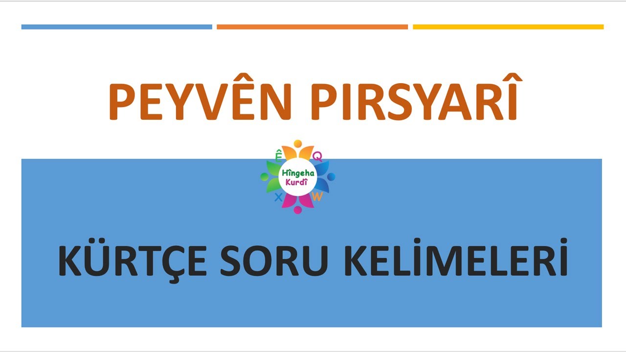 Kürtçe soru kelimeleri ve örnek cümleler (Kürtçe dersleri-dersên kurdî) #kurdish #peyvênpirsyarî