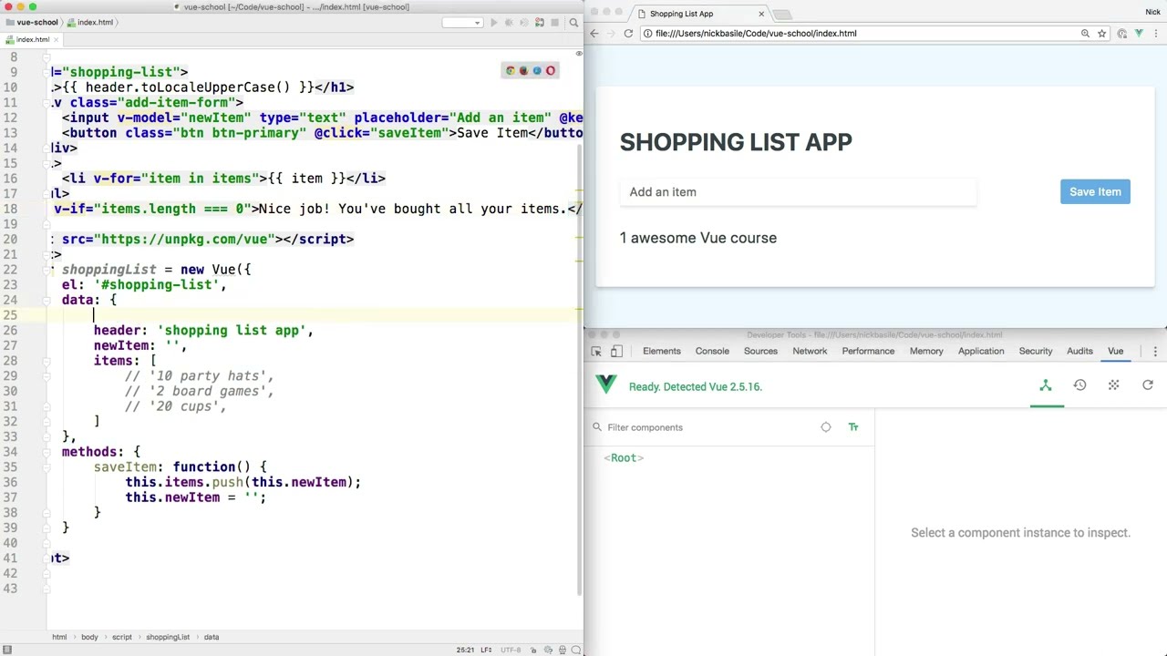 Vue School   Vue js Fundamentals   7 Conditional Rendering