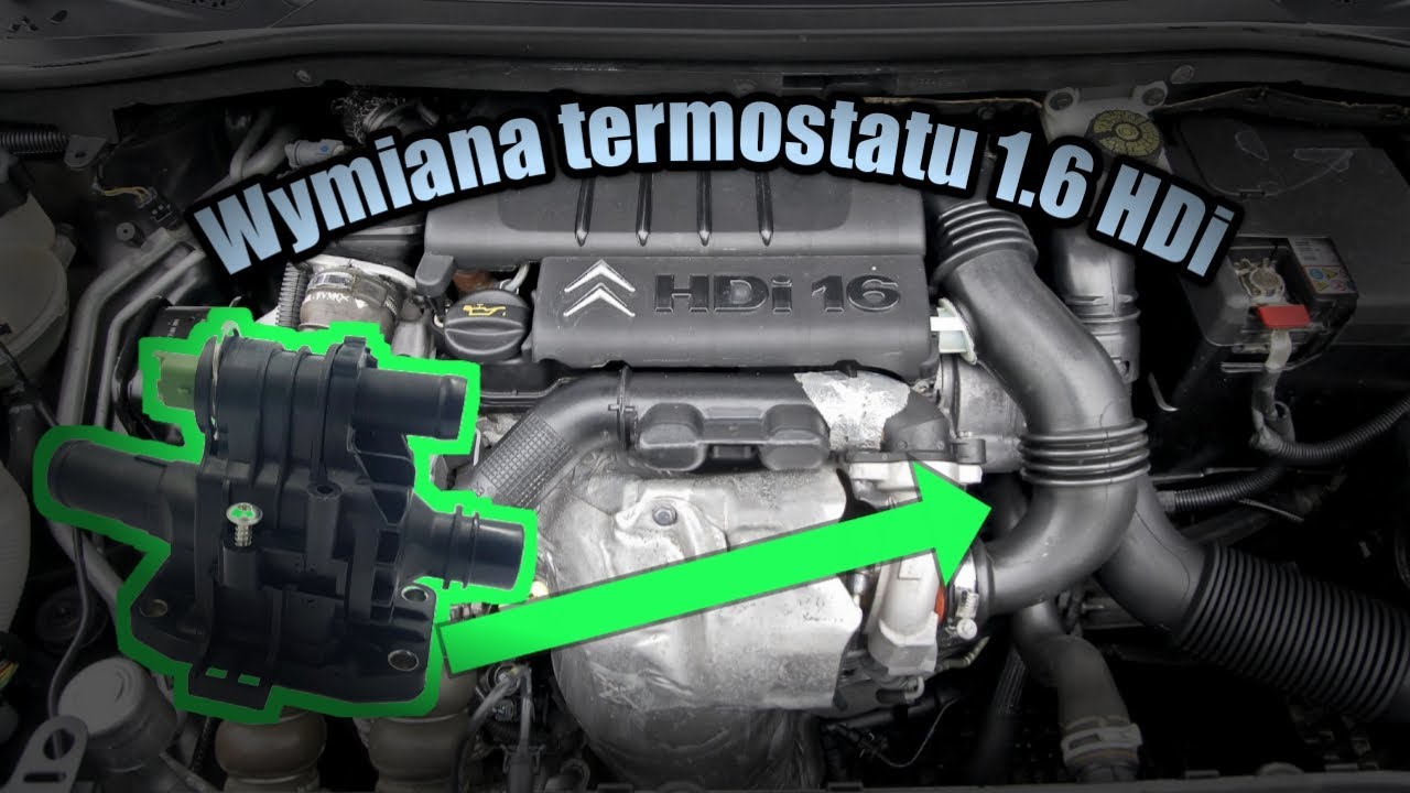 Wymiana termostatu w silniku 1.6 HDi