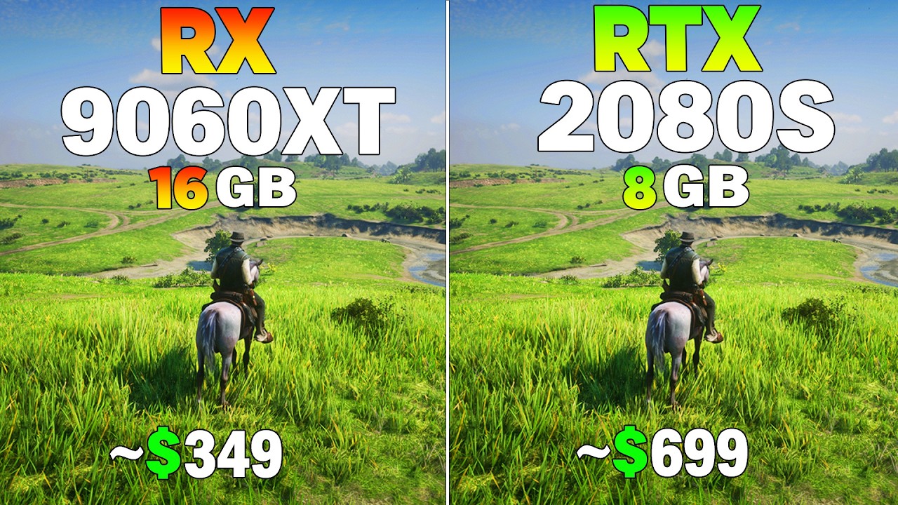 RX 9060 XT vs RTX 2080 Super - Test in 8 Games