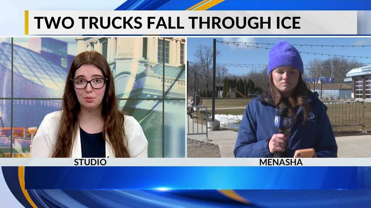 Two Trucks Fall Through the Ice on Lake Winnebago