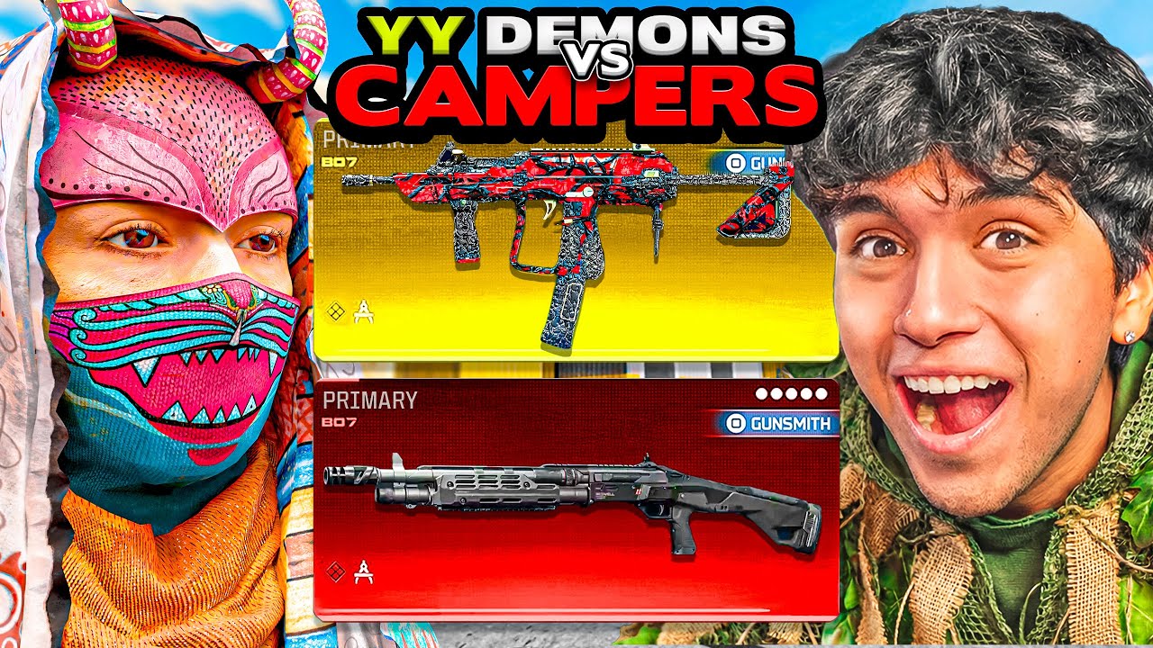 YY MOVEMENT DEMON vs CAMPER Meta Loadouts on Warzone Rebirth Island