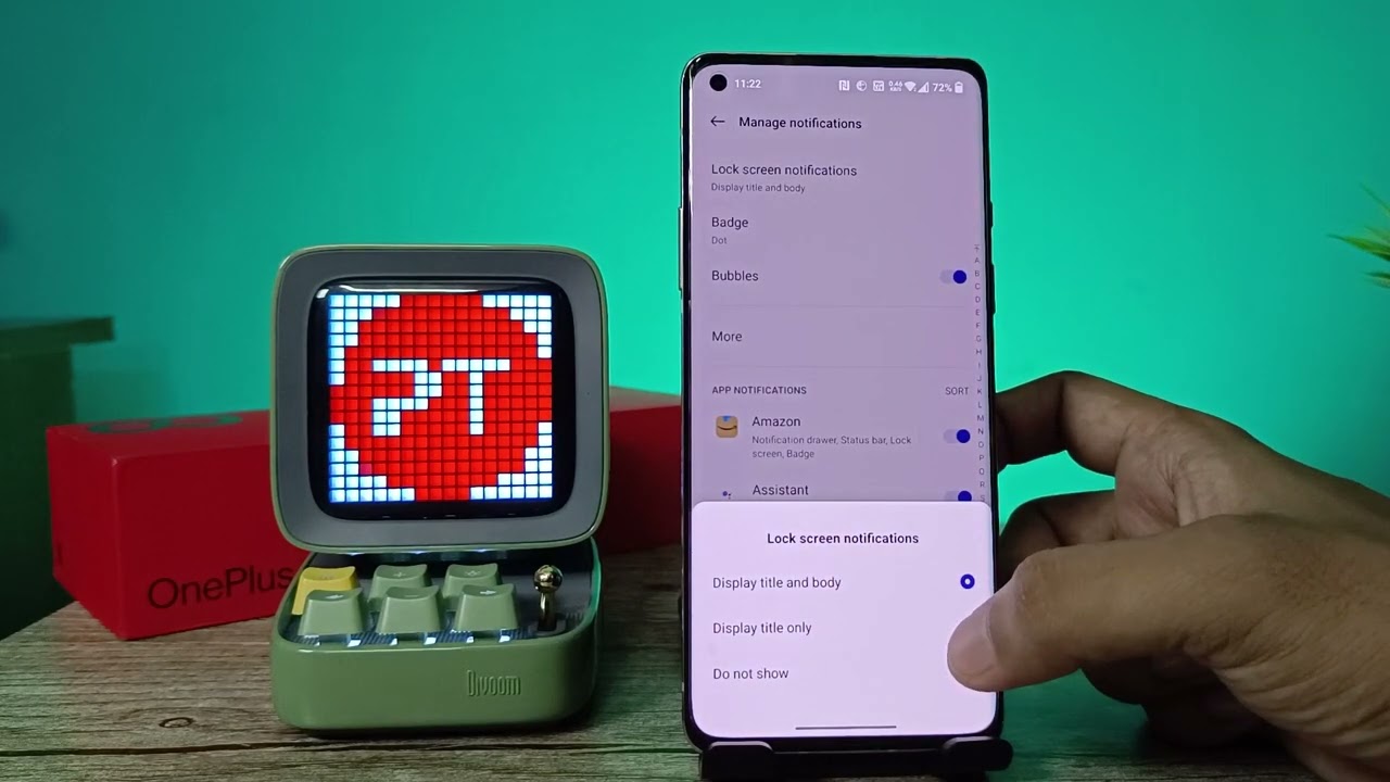 How to Hide Notification Content on Lockscreen in Oneplus 8