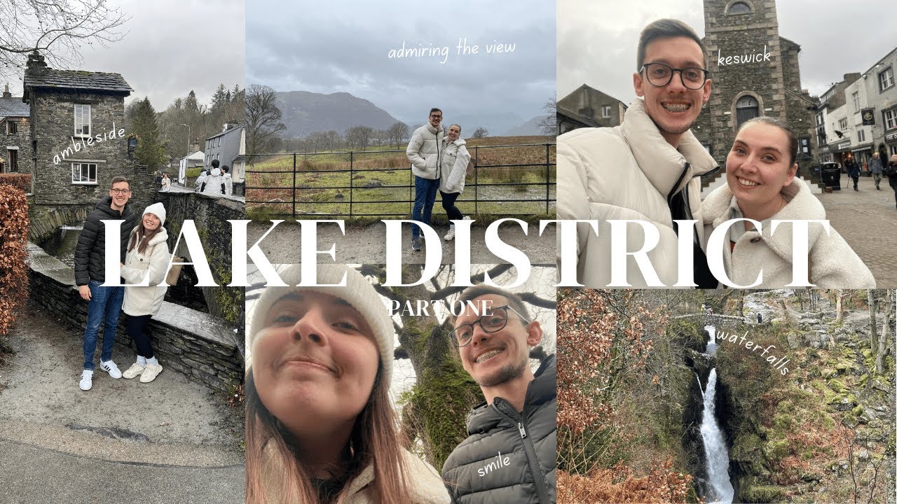 LAKE DISTRICT NEW YEAR TRIP 2024 | PART ONE | AMBLESIDE | KESWICK | WATERFALLS | 🩶