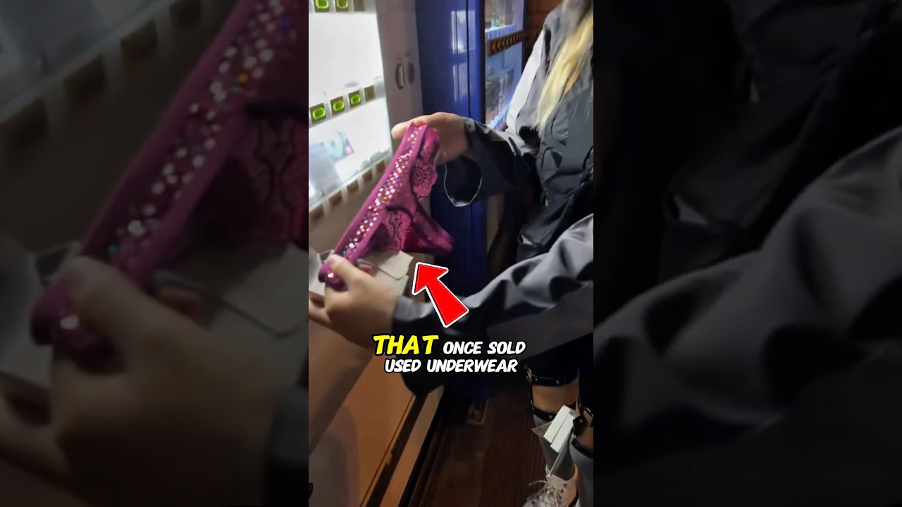 Этот торговый автомат когда-то продавал ношеное нижнее белье 😳 (только в Японии) 