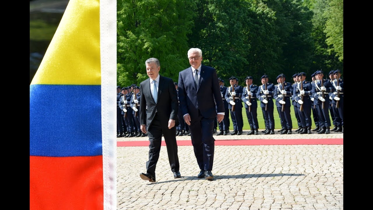 Ehrenbataillon - Kolumbiens Präsident - militärische Ehren