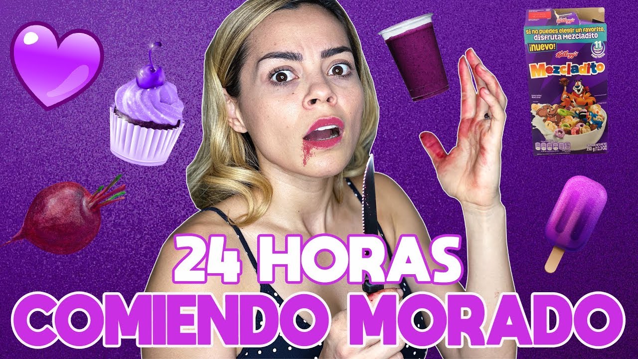 24 HORAS COMIENDO MORADO / Gaby Ramirez
