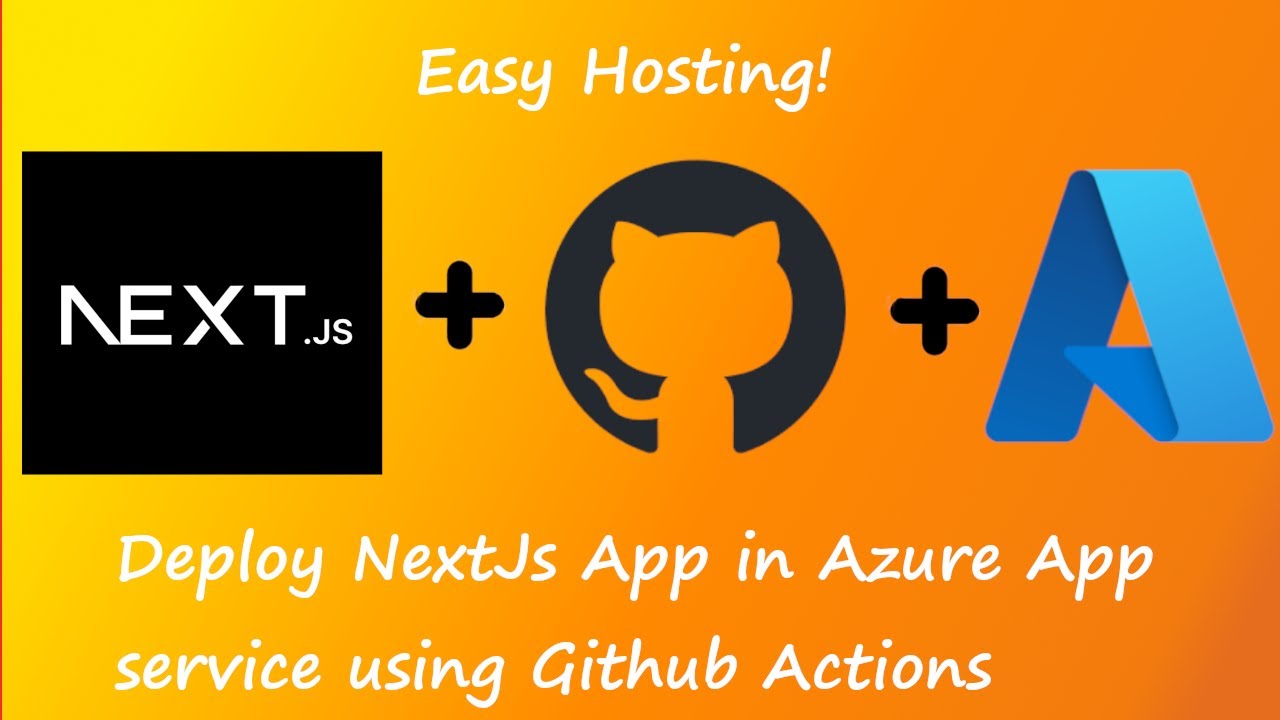 Deploy NextJS to Azure App Service with Github Actions | No Ads