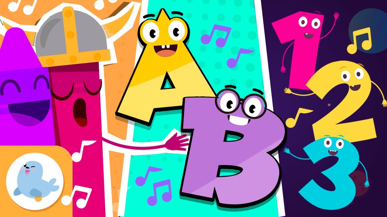 🎵 Las CANCIONES del ABECEDARIO 🆎 NÚMEROS 1️⃣ y COLORES 🎨  Canciones educativas​ - Recopilación