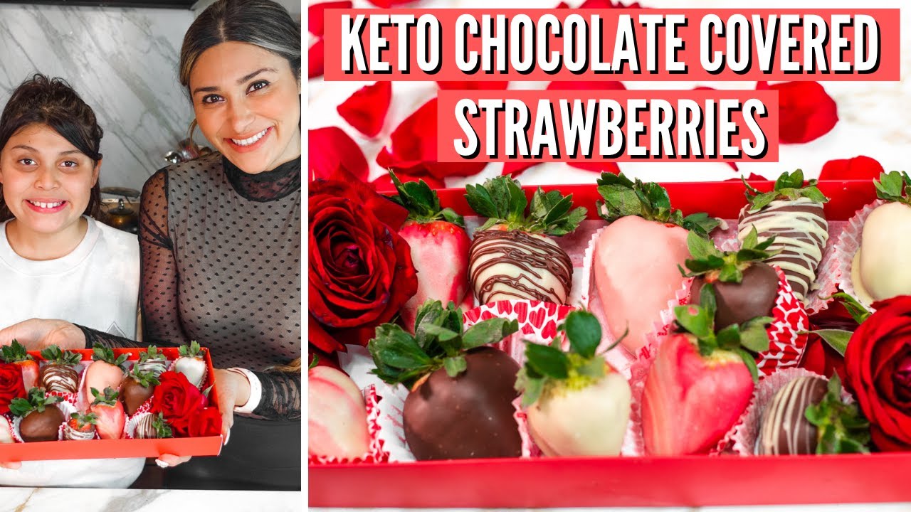 KETO CHOCOLATE COVERED STRAWBERRIES! How to make Keto Chocolate Covered Strawberries! ONLY 3 CARBS