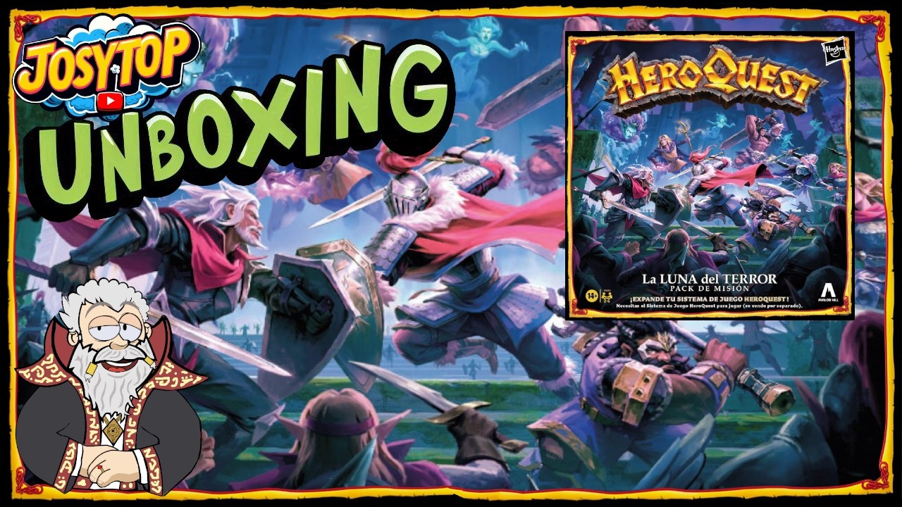 LA LUNA DEL TERROR HeroQuest, Unboxing Rise of the Dread Moon.