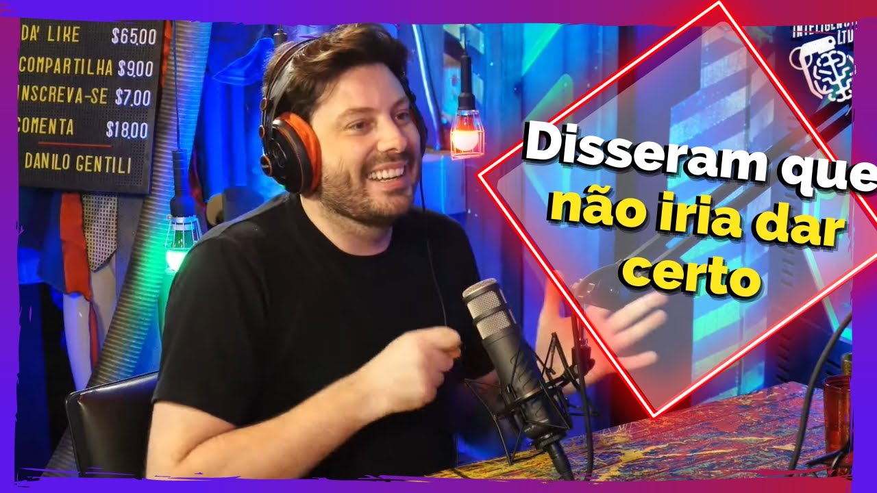 COMO &Eacute; CRIAR UM PROGRAMA DE TV - Danilo Gentili no Intelig&ecirc;ncia Ltda. | Podcortes Podcast