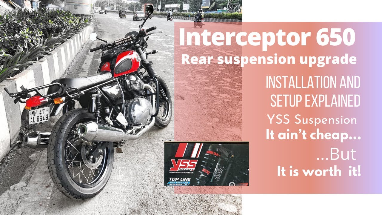 Royal Enfield Interceptor 650 | Rear Suspension Upgrade | YSS Suspension Review