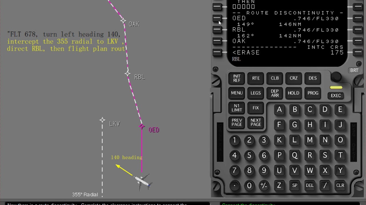 7 Create an intercept course to waypoint