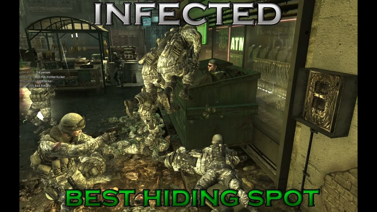 MW3 Best Hiding Spot in Infected on Bootleg