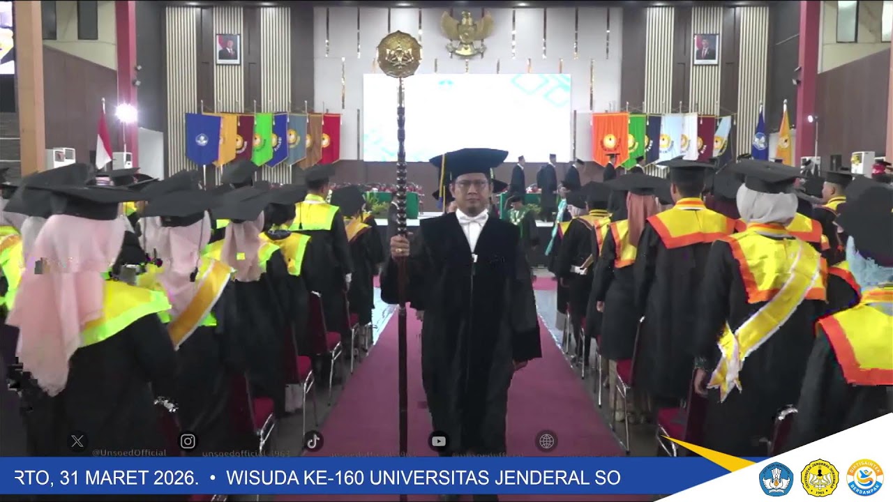 Sidang Terbuka Senat Wisuda Ke -160 Universitas Jenderal Soedirman | Purwokerto 31 Maret 2026